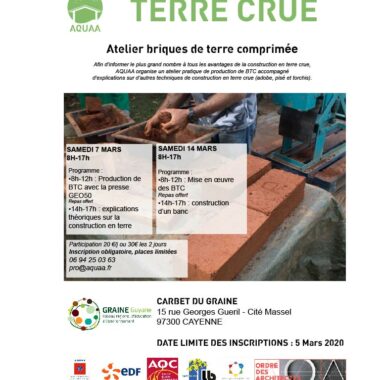 Atelier de construction de terre crue